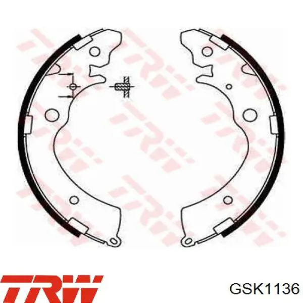 Zapatas de freno de tambor traseras TRW GSK1136 precio, desde 88,03 EUR