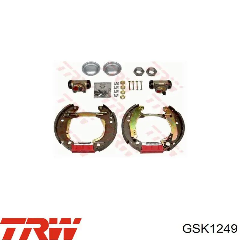 Kit de zapatas de frenos de tambor, con cilindros, completo TRW GSK1249 precio, desde 73,72 EUR