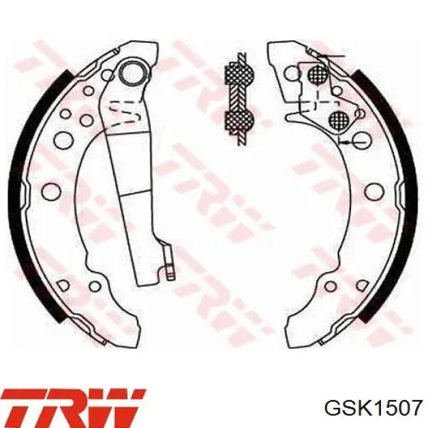 GSK1507 TRW kit de frenos de tambor, con cilindros, completo