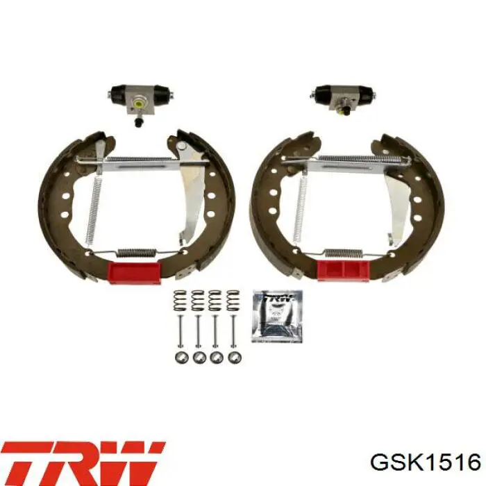 GSK1516 TRW kit de frenos de tambor, con cilindros, completo
