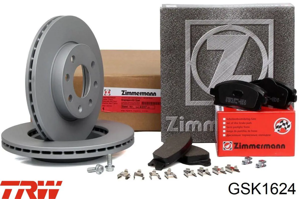 Kit de frenos de tambor, con cilindros, completo GSK1624 TRW