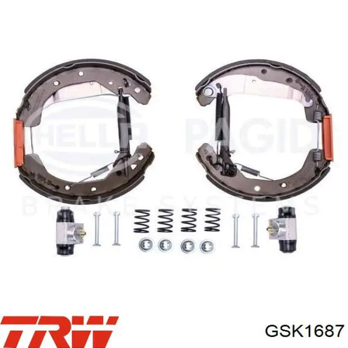 Zapatas de freno traseras Opel 1605920