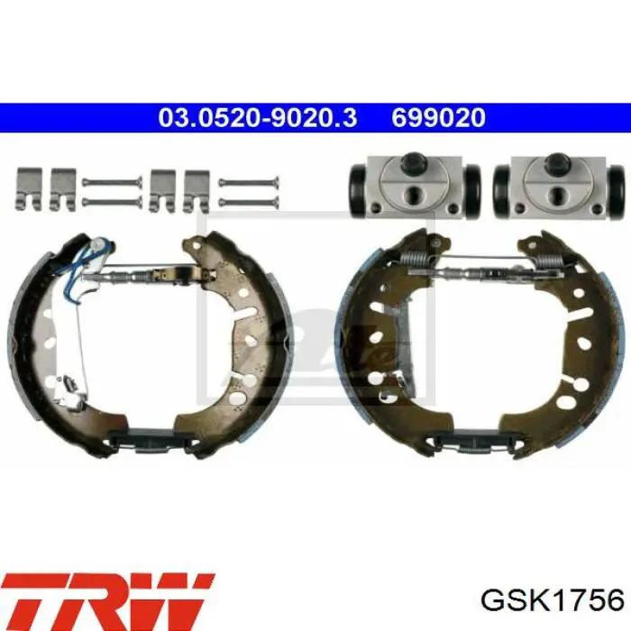 Zapatas de freno GSK1756 TRW