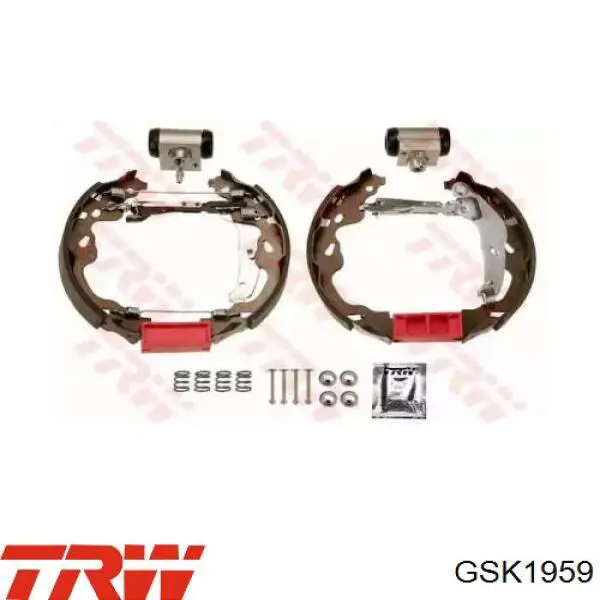 Kit de zapatas de frenos de tambor, con cilindros, completo TRW GSK1959 precio, desde 111,22 EUR