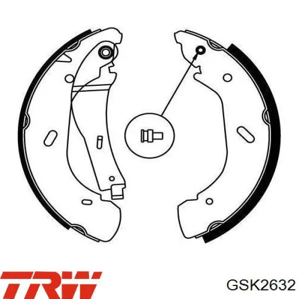 GSK2632 TRW kit de frenos de tambor, con cilindros, completo