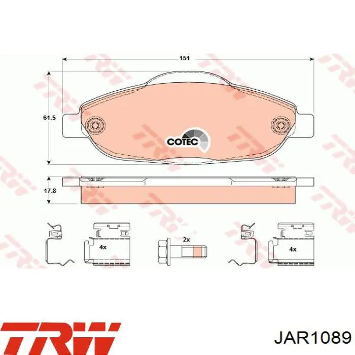 Comprar JAR1089 TRW Barra de acoplamiento
