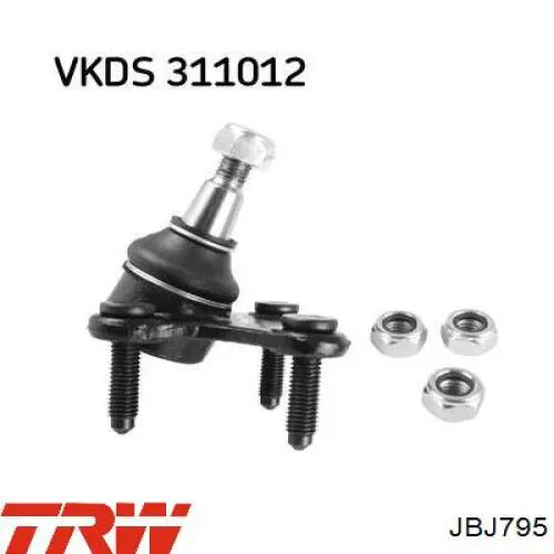 Rótula de suspensión inferior derecha TRW JBJ795 precio, desde 16,64 EUR