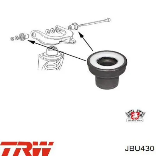 Comprar 41602 Metalcaucho Buje del brazo de suspensión delantero superior