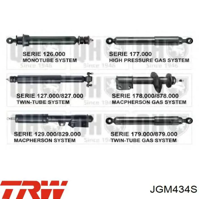 JGM434S TRW amortiguador delantero