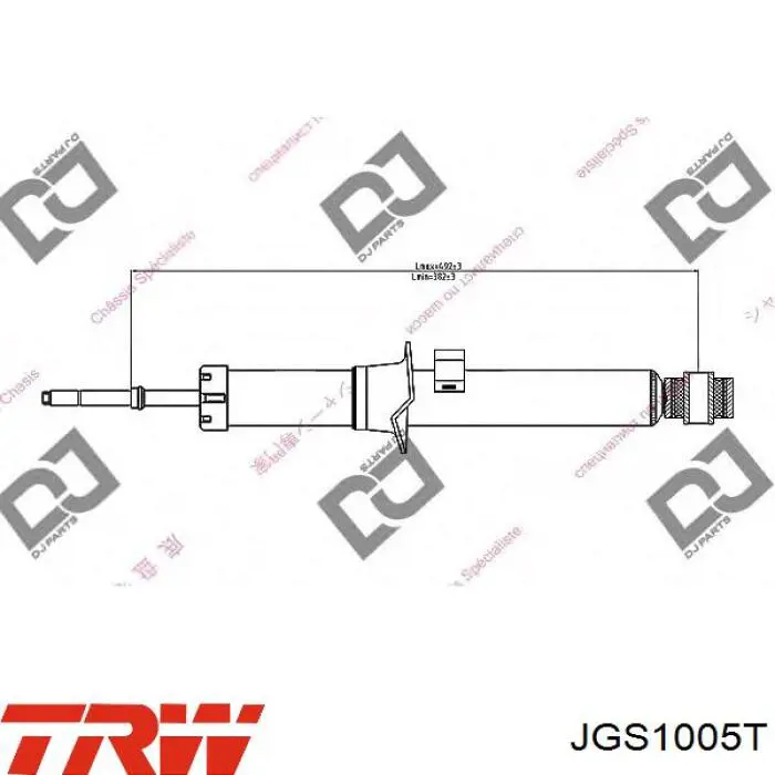 Amortiguador delantero derecho TRW JGS1005T precio, desde 59,78 EUR