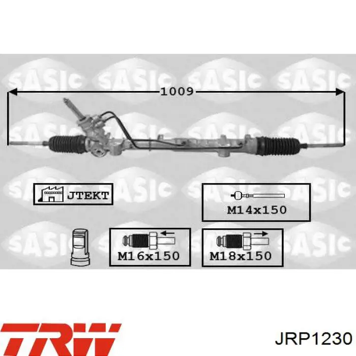 JRP1230 TRW cremallera de dirección