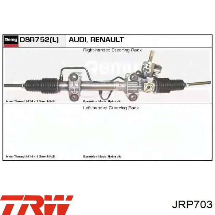 JRP703 TRW cremallera de dirección