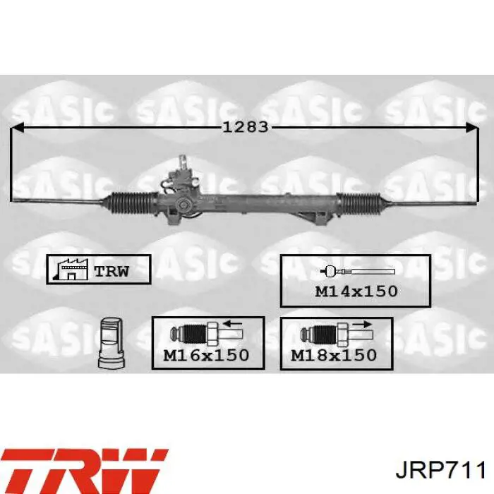 Cremallera de dirección JRP711 TRW
