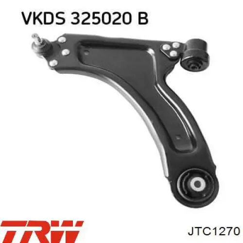 Brazo inferior izquierdo de la suspensión delantera 49614 Mapco