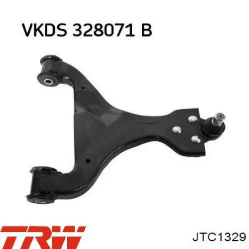 Brazo inferior izquierdo de la suspensión delantera 51891 Mapco