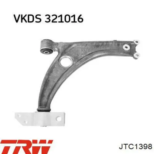 Brazo inferior izquierdo/derecho de suspensión delantera TRW JTC1398 precio, desde 57,08 EUR