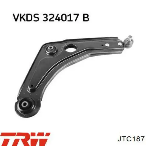 1796820 Ford Brazo inferior derecho de la suspensión delantera