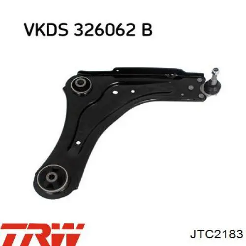 Brazo inferior derecho de la suspensión delantera JTC2183 TRW
