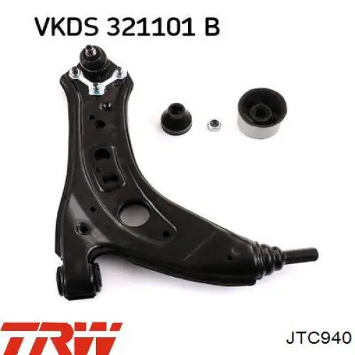 Brazo inferior izquierdo/derecho de suspensión delantera TRW JTC940 precio, desde 34,00 EUR