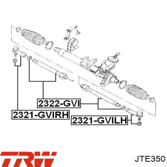 Rótula barra de dirección JTE350 TRW
