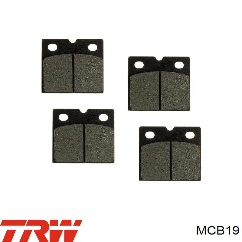 MCB19 TRW Pastillas delanteras