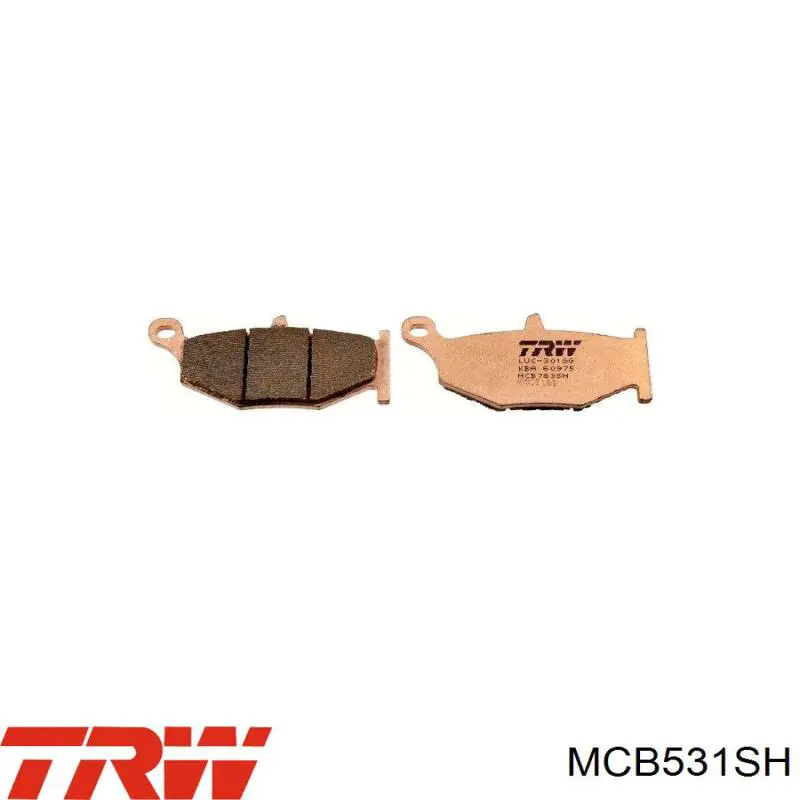 MCB531SH TRW pastillas de freno traseras