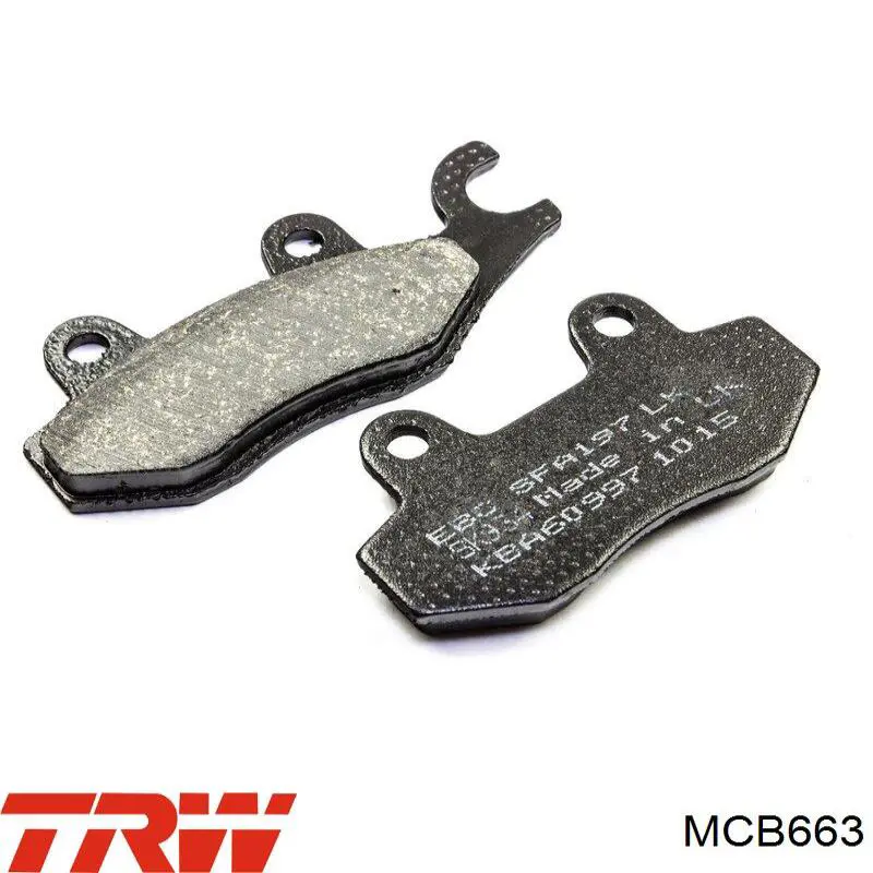 Pastillas freno delanteras TRW MCB663 precio, desde 32,83 EUR