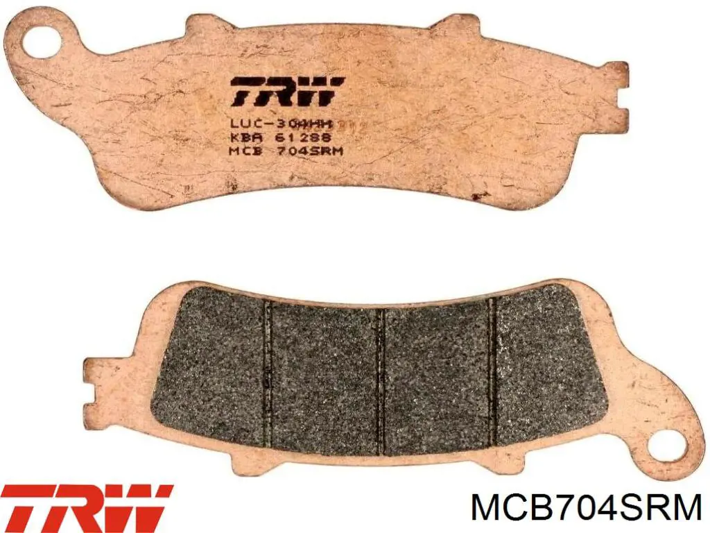 MCB704SRM TRW pastillas de freno traseras