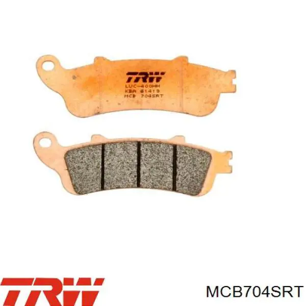 MCB704SRT TRW pastillas de freno traseras