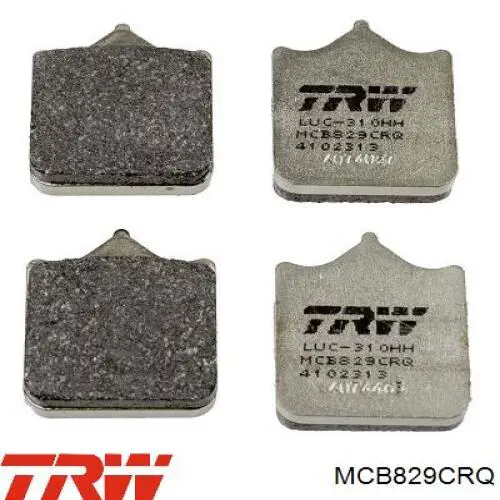 MCB829CRQ TRW Pastillas delanteras