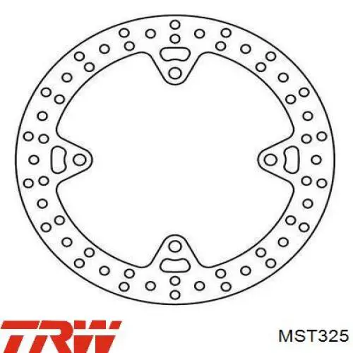 Disco de freno trasero TRW MST325 precio, desde 98,45 EUR