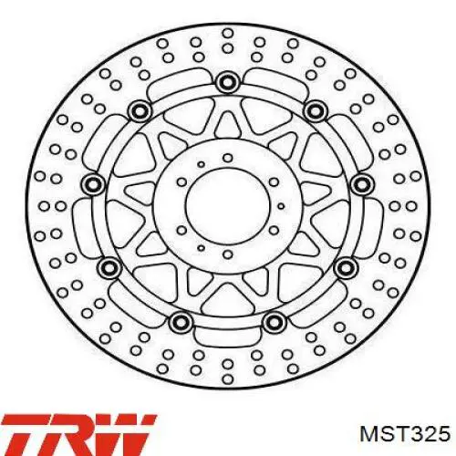 MST325 TRW Freno de disco trasero