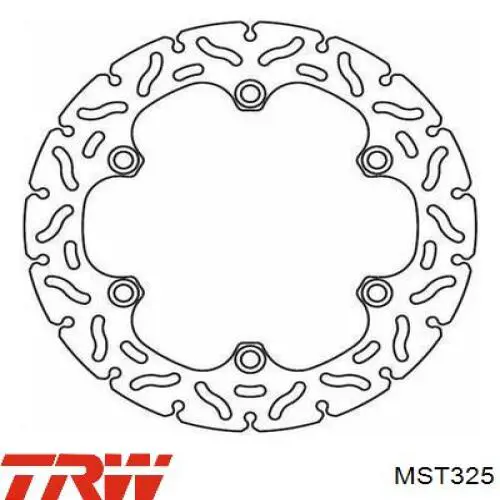 Comprar MST325 TRW Disco de freno trasero