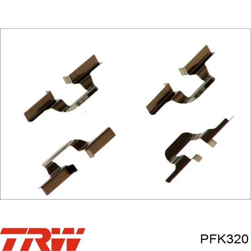 Comprar PFK320 TRW Juego de resortes de sujeción de pastillas de freno traseras