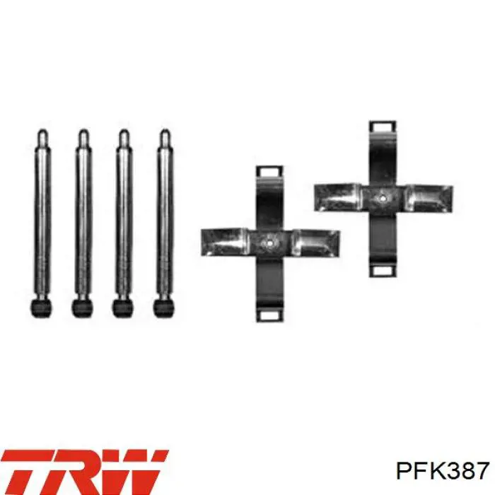 Comprar PFK387 TRW Juego de reparación de frenos traseros