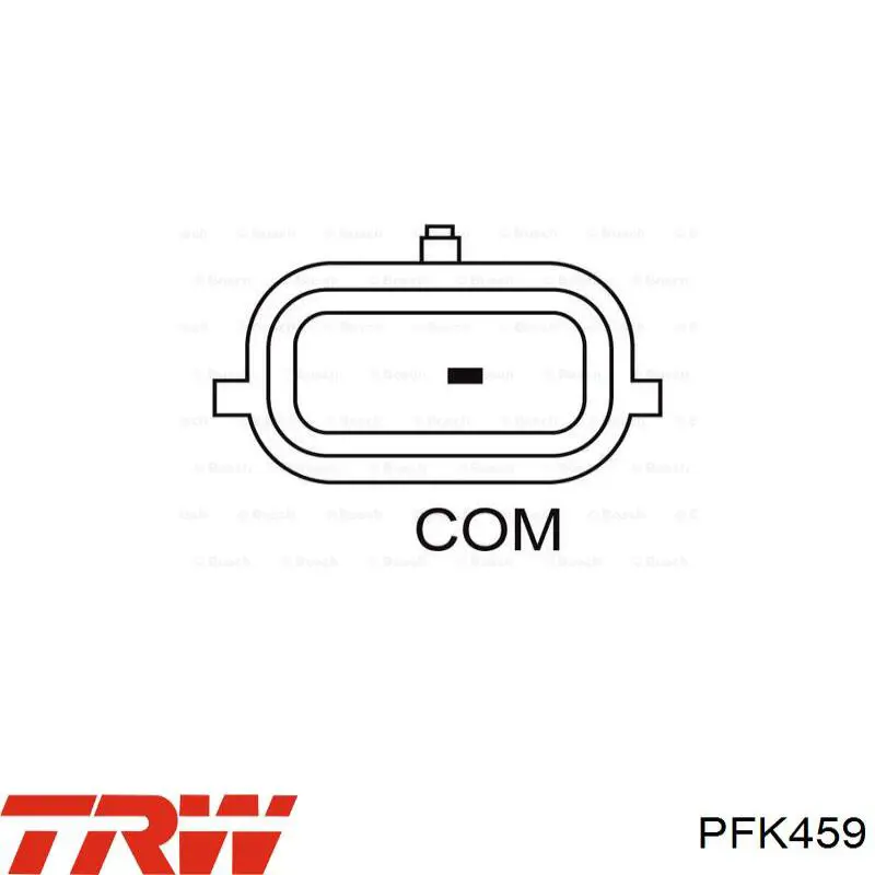 PFK459 TRW conjunto de muelles almohadilla discos traseros