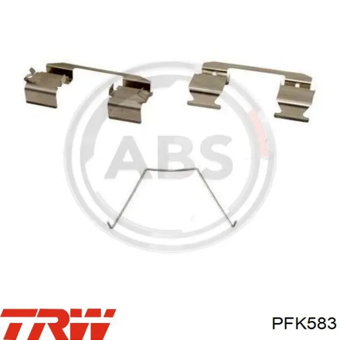 Comprar PFK583 TRW Chapa antirruido de fijación de la pastilla de freno delantera