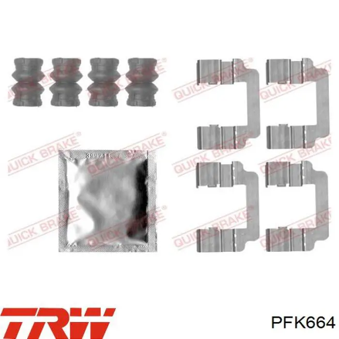 PFK664 TRW pastillas de freno traseras