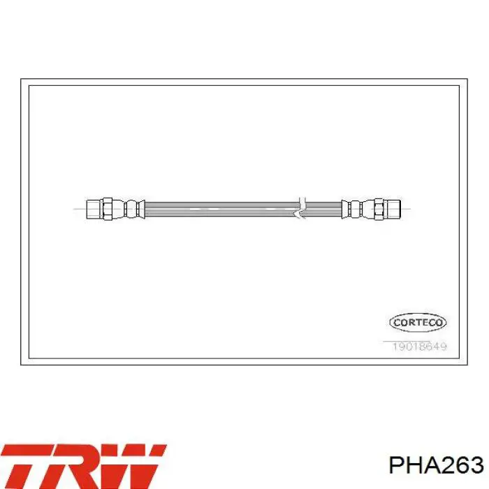 Latiguillos de freno delantero PHA263 TRW