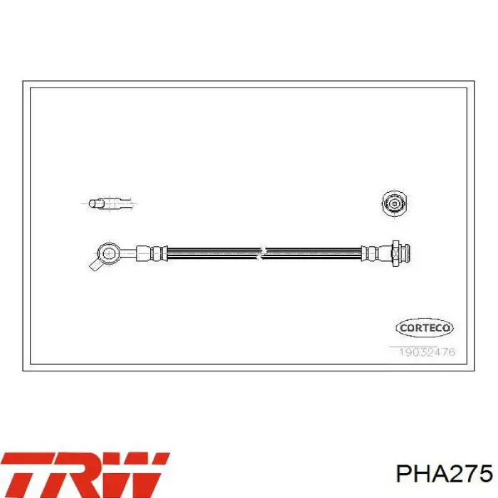 Comprar PHA275 TRW Latiguillos de freno delantero izquierdo