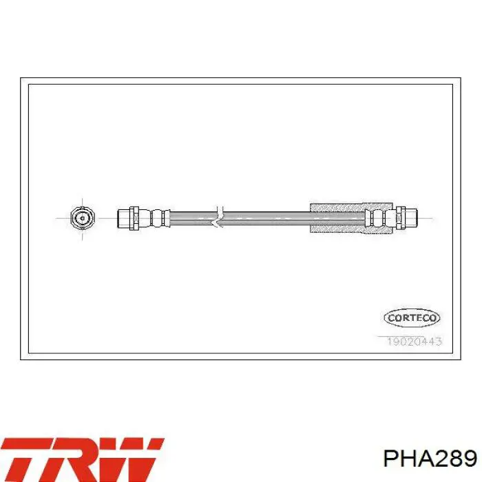 Comprar PHA289 TRW Latiguillos de freno delantero