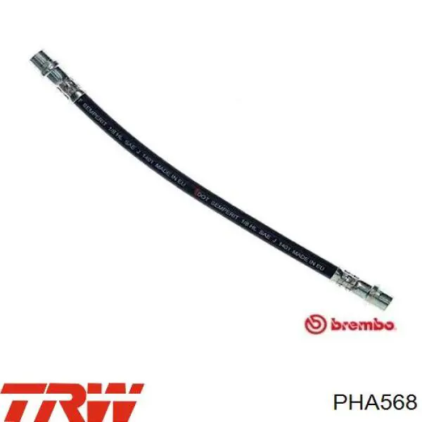 PHA568 TRW tubo flexible de frenos trasero