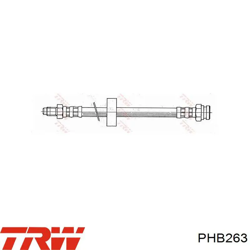 Tubo liquido de freno trasero TRW PHB263