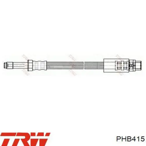 Latiguillo de freno trasero PHB415 TRW