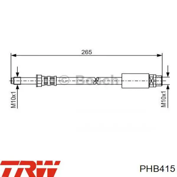 Comprar PHB415 TRW Latiguillo de freno trasero