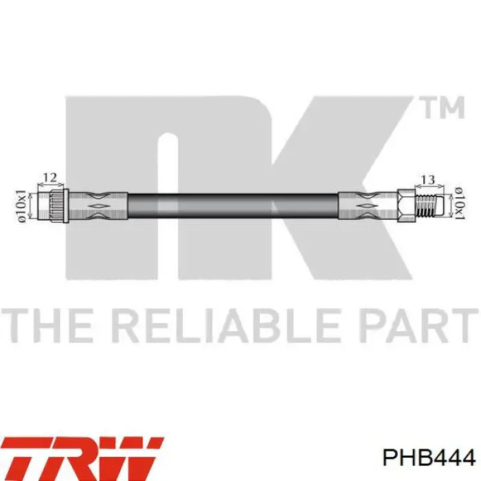 PHB444 TRW tubo flexible de frenos