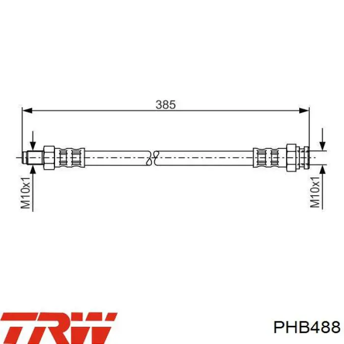 Comprar PHB488 TRW Latiguillos de freno delantero