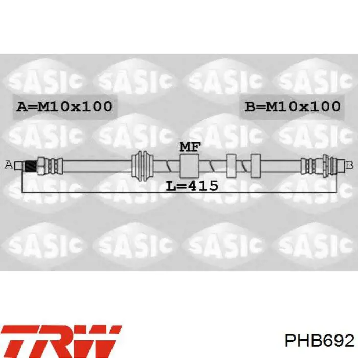 Comprar PHB692 TRW Latiguillos de freno delantero