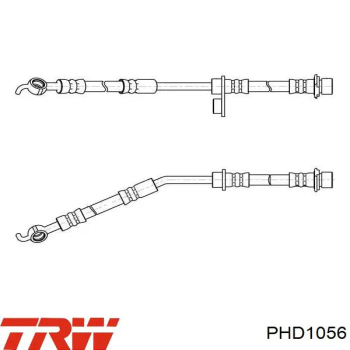 T 83 061 Brembo tubo flexible de frenos delantero derecho