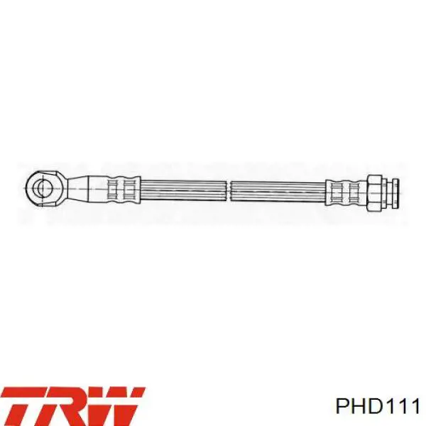 PHD111 TRW tubo flexible de frenos trasero